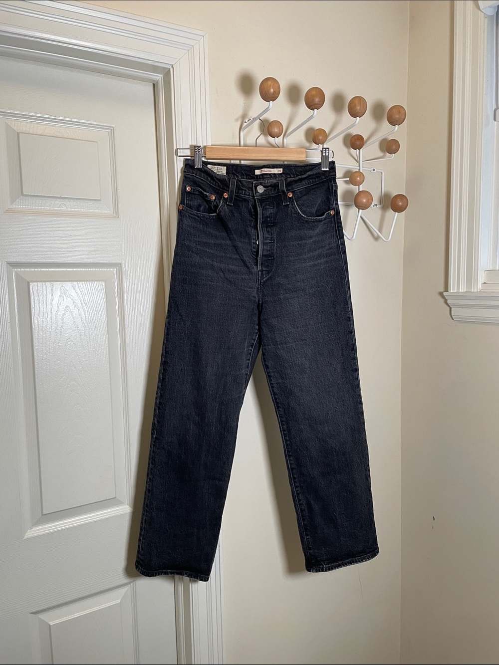 Levi's - Ribcage Straight Denim Jeans - Black - 28x27